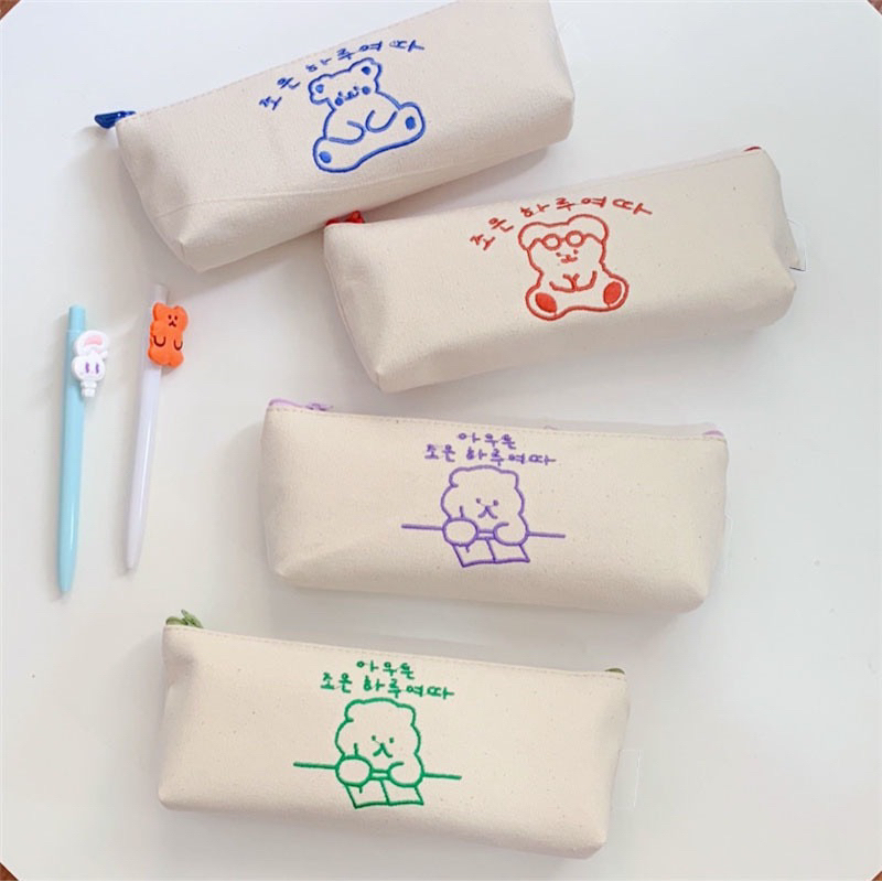 

Tempat Pensil Kain Canvas Aesthetic Pencil Case
