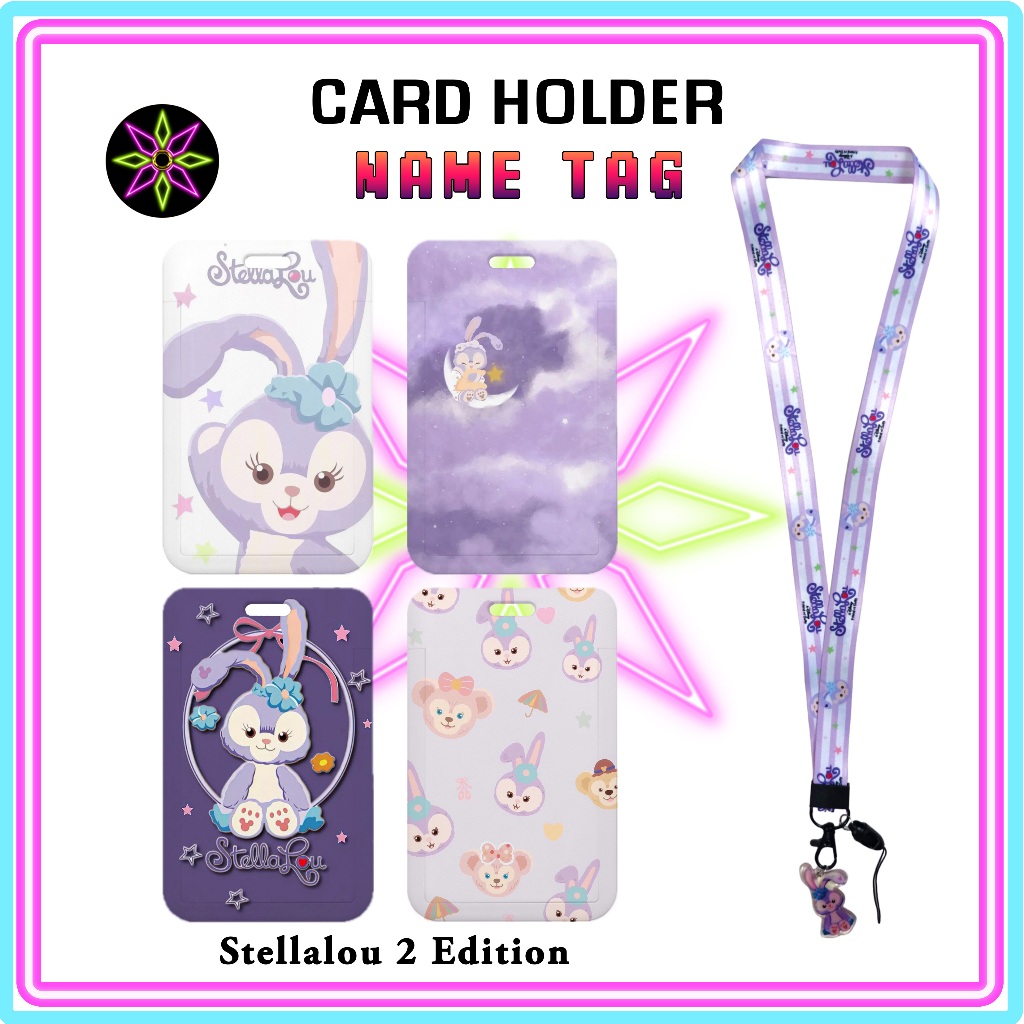 

Hikari Print ID Card Holder + Lanyard Stellalou 2 Edition Nametag Dengan Tali Card Holder Tempat Kartu Stellalou Tali