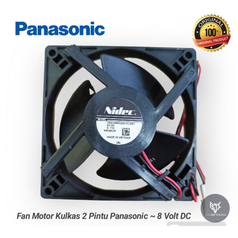 Fan Motor | Motor Fan/ Kipas Kulkas 2 Pintu PANASONIC Original ~ 8 Volt DC