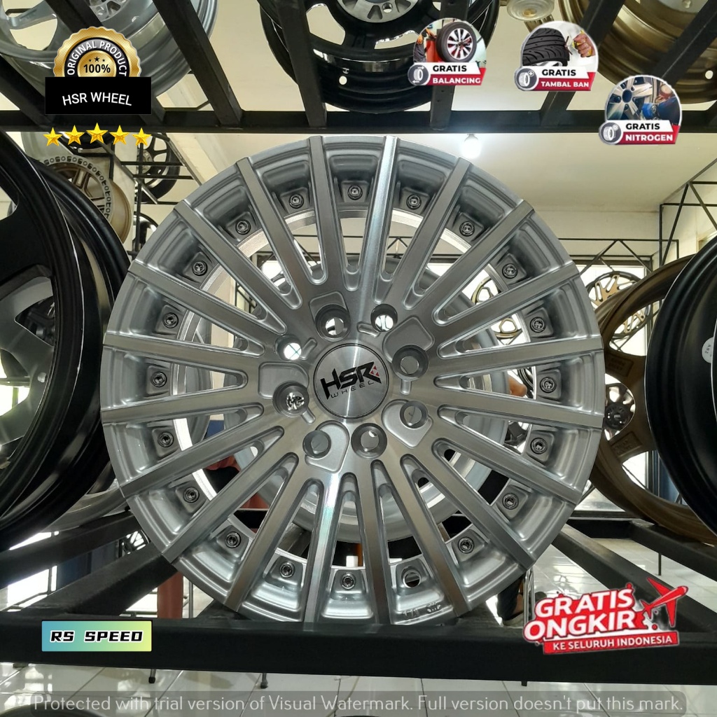 Pelg Velg Mobil Racing HSR Untuk Karimun Estilo, Splash, Swift, WagonR ) Toyota ( 1st, Ring 14 Type 