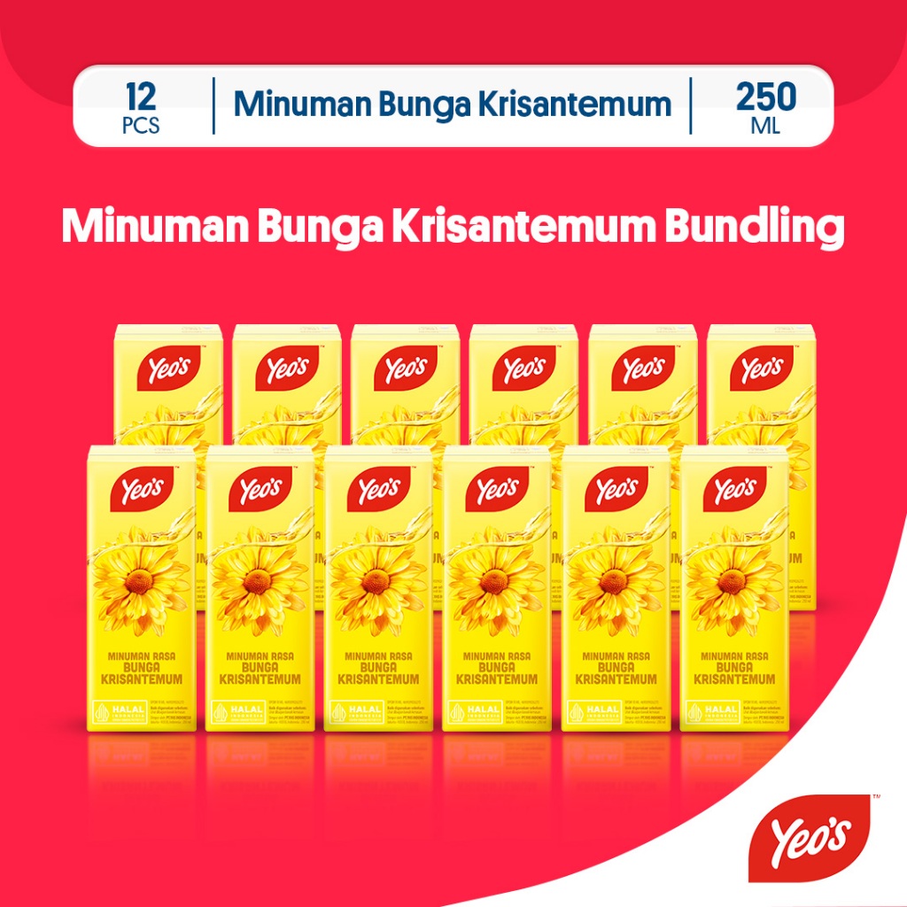 

Yeos Minuman Teh Kembang Bunga Krisantimum 250ml - 12 Pcs