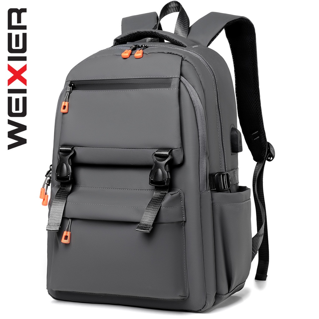 WEIXIER 5257 Tas Punggung Pria Backpack Ransel Laptop USB Port WX-OS