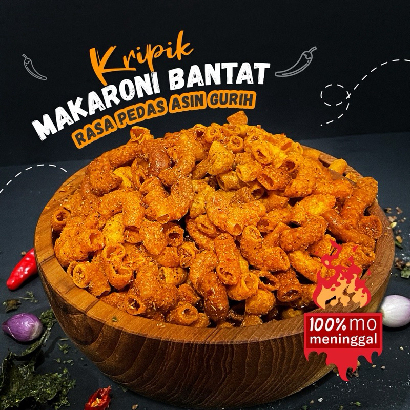 

Makaroni Bantat Pedas Gurih Nampol Premium Tasikmalaya 500gr | Makaroni Pedas Pipa | Makaroni Pedas Gurih Nampol
