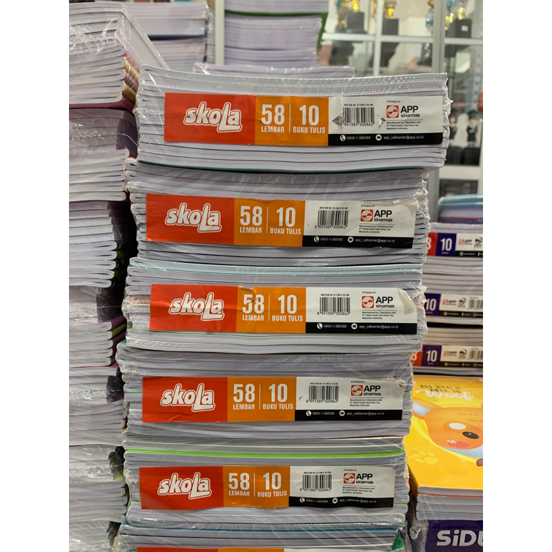 

Buku Tulis 58 Lembar SKOLA PAK Isi 10 Buku