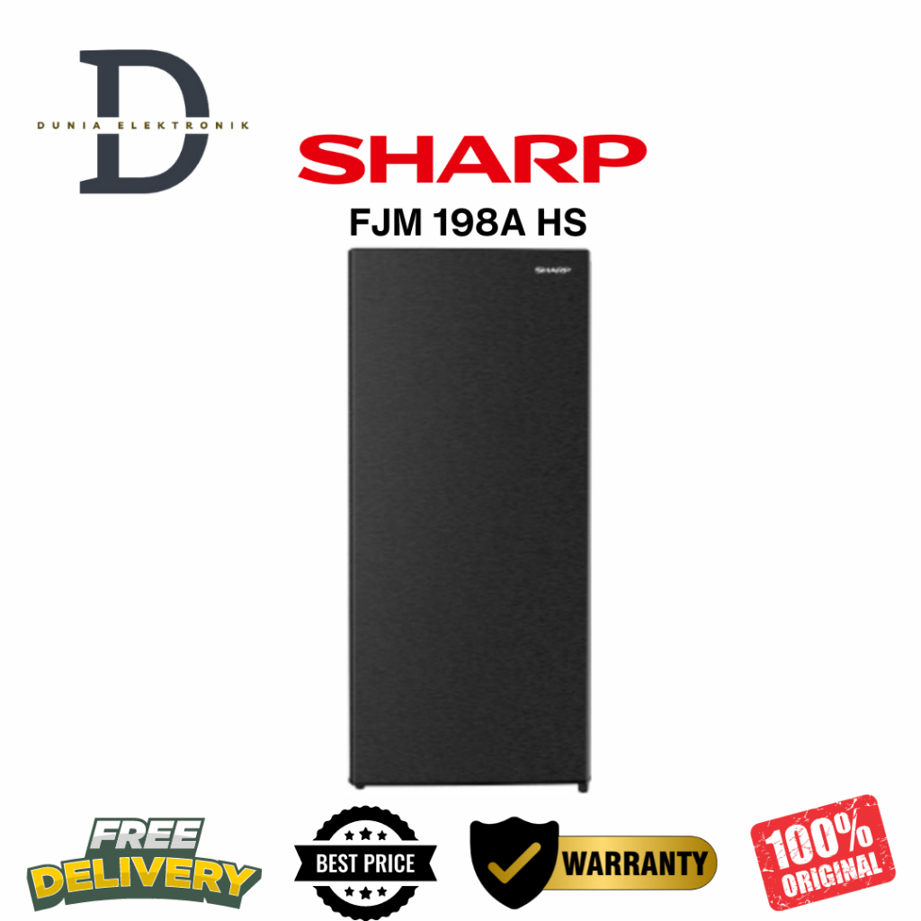 FREEZER SHARP 8 RAK - FJM 198 - GRATIS KIRIM