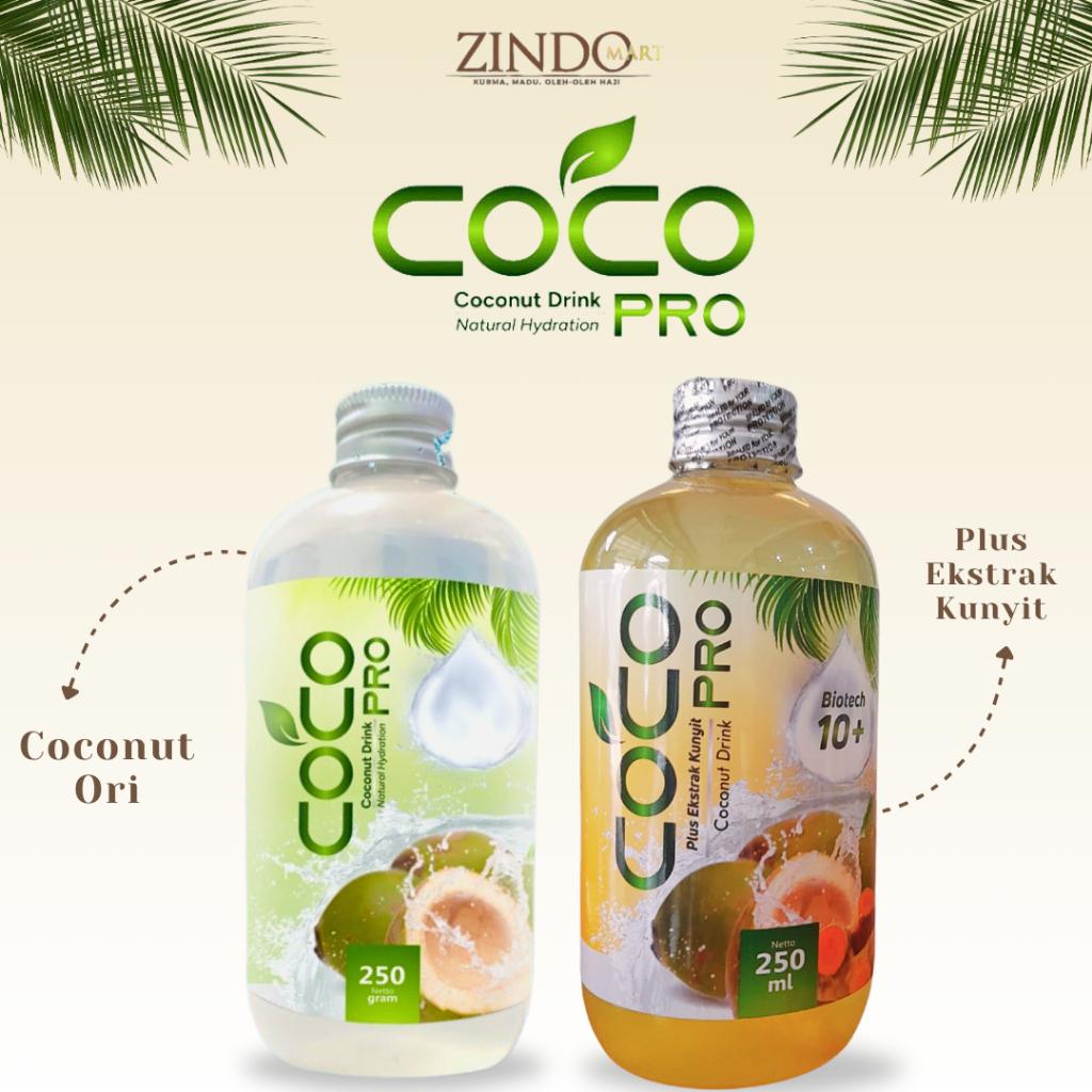 

COCO PRO BIOTECH 10+ 250GR / COCONUT DRINK NATURAL HYDRATION / ESKTRAK KUNYIT