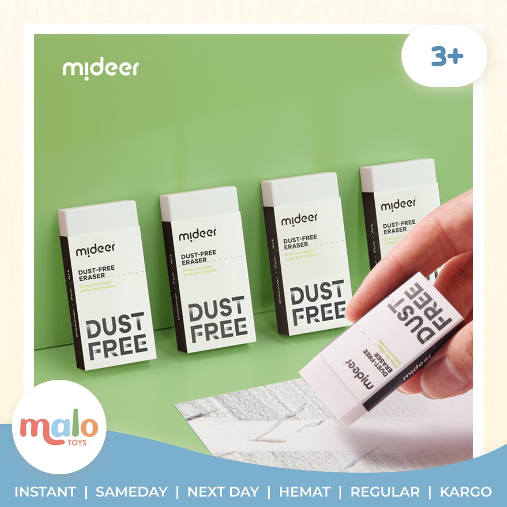 

WOW MALOTOYS Mideer Eraser 3in1 Penghapus Karet Pensil Alat Tulis Anak Setip Stip Peralatan Sekolah Kantor Malo Toys