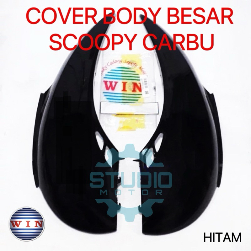 KAP COVER BODY BESAR BELAKANG SCOOPY KARBU VIOLET HITAM