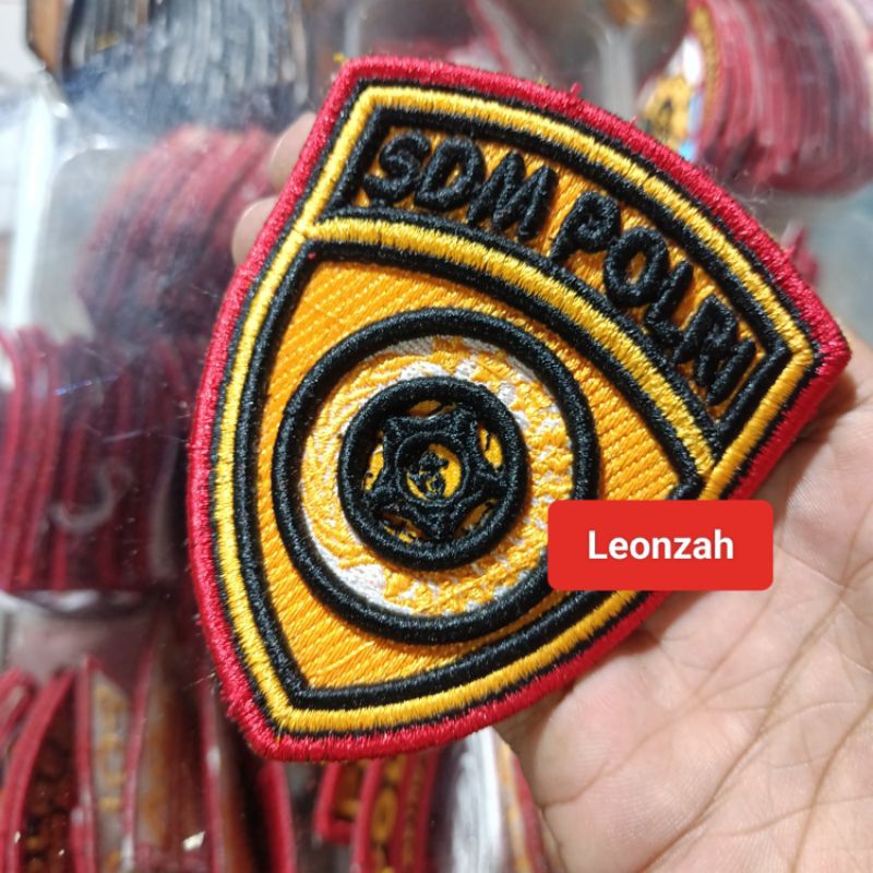 bordiran SDM polri bordir timbul