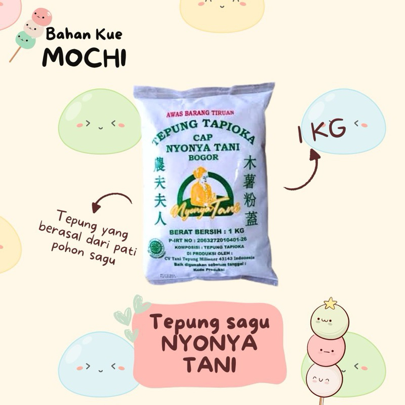 

Tepung Tapioka Nyonya Tani 1KG / Tepung Sagu Nyonya Tani 1KG