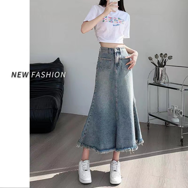 Fashion wanita rok jumbo rok payung rok plisket skirt korea skirt vintage rok jeans span panjang rok