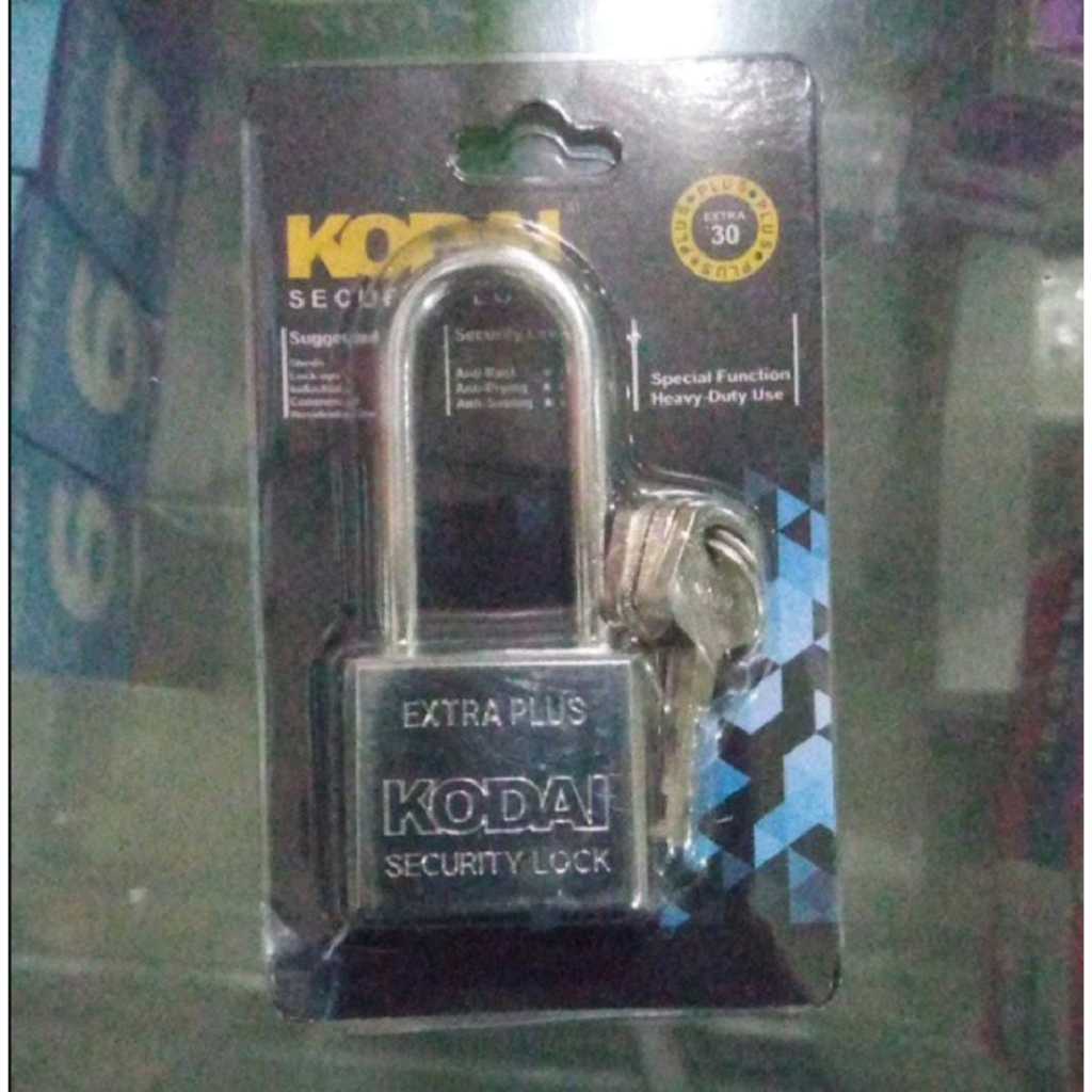 Gembok 30mm Leher Panjang Solid