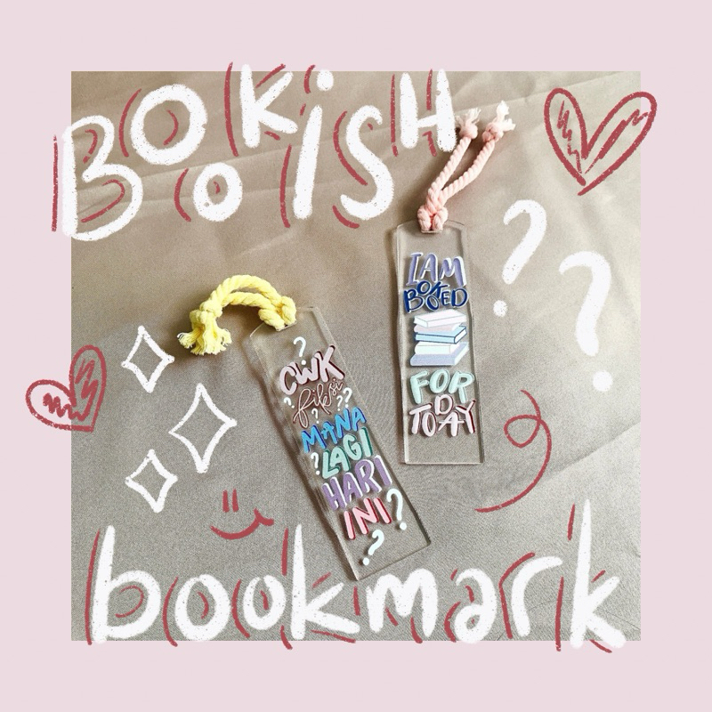 

Bookish Clear Acrylic Bookmark