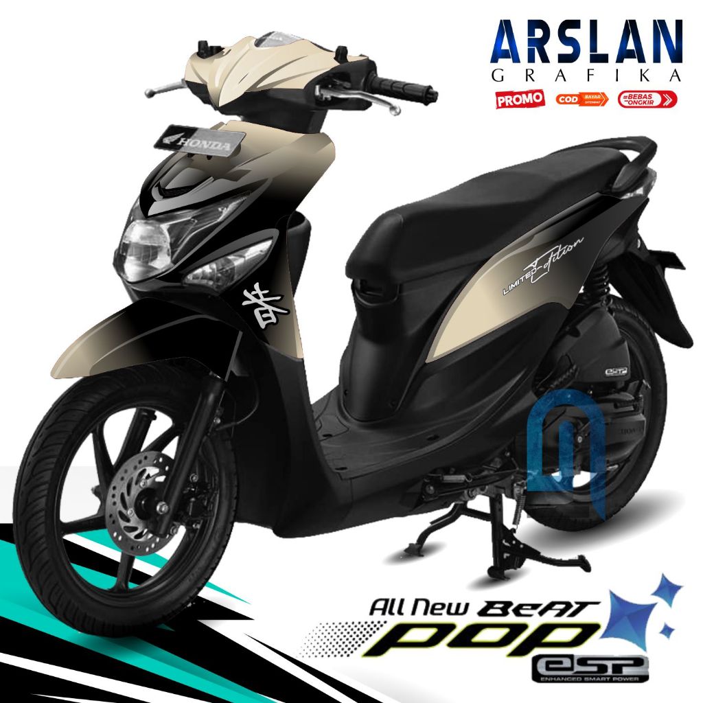 Decal Beat POP Full Body Stiker Beat POP Full Body Dekal Beat POP Full Body Variasi / Desain Gradasi