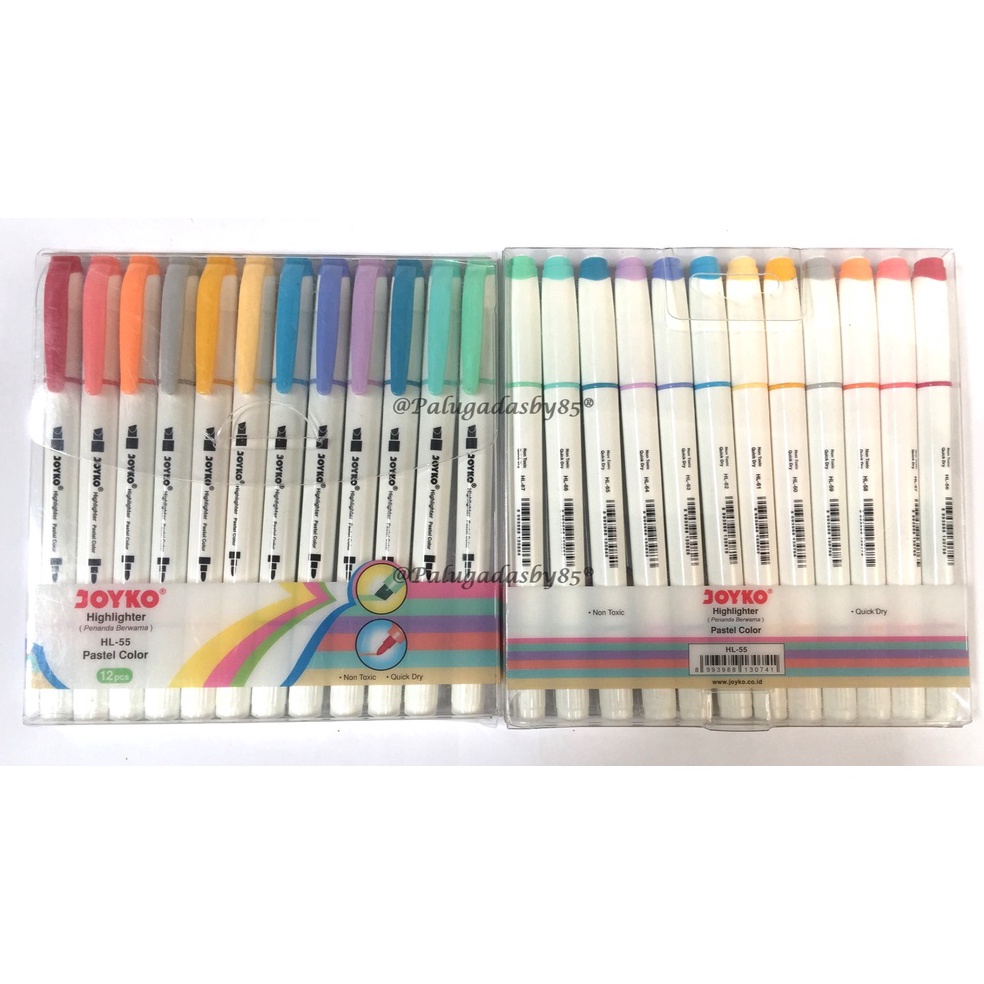 

KODE T9F3 Highlighter Joyko HL55 1 Set Isi 12 Pcs 12 Warna Highlighter Penanda Joyko HL55 1 Set 12 Pcs 12 Warna