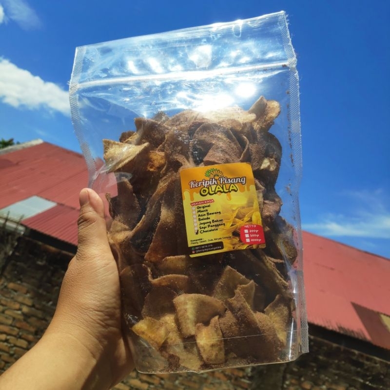 

keripik pisang kepo RASA COKLAT , coklat nya gak bikin eneg.. dijamin PREMIUM