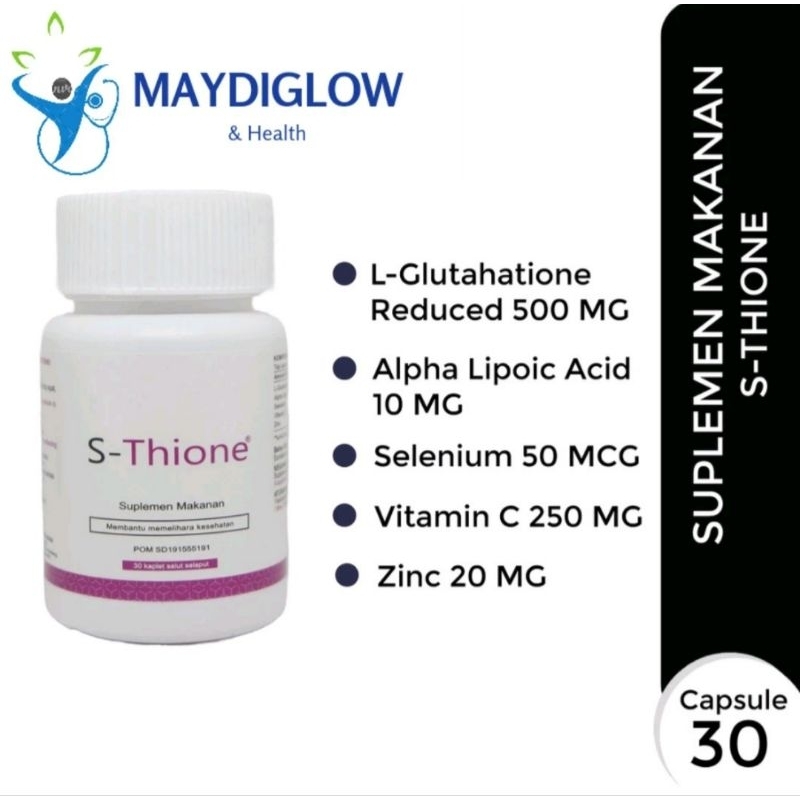 S-Thione isi 30 Capsul - Suplemen Pencerah Kulit