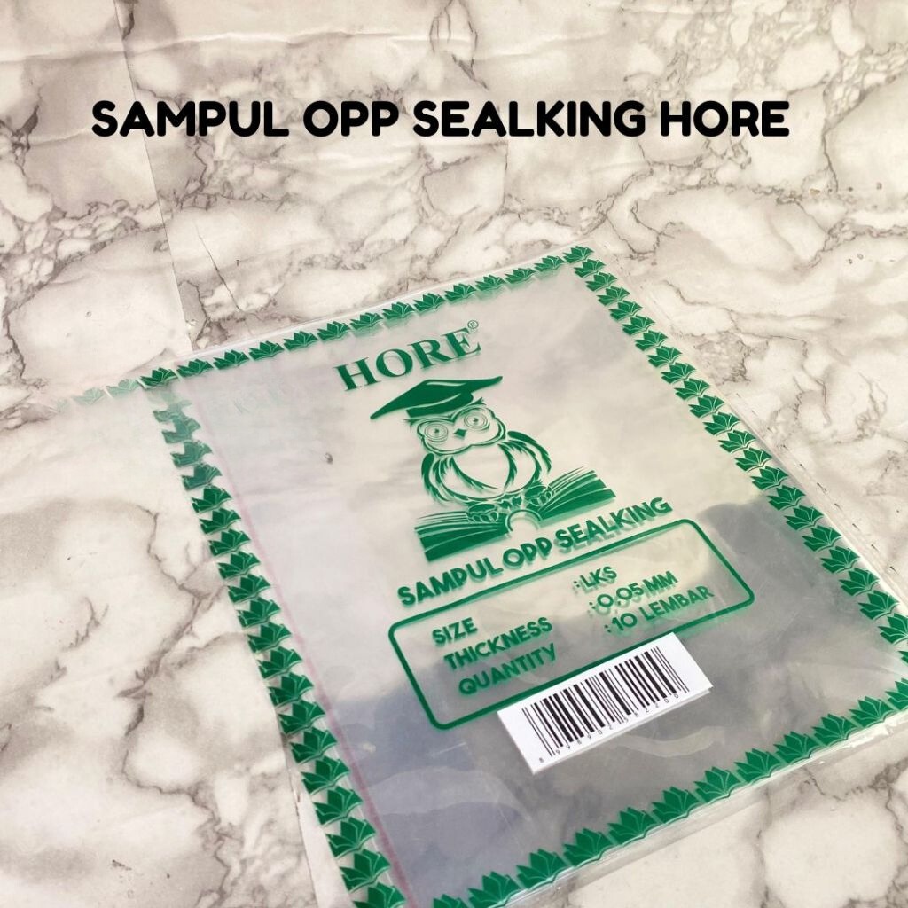 

❤️ Sarjana ❤️ Hore Sampul OPP Sealking LKS Folio Boxy 10 Lembar - Sampul Buku Plastik OPP 0.05 mm dengan Perekat