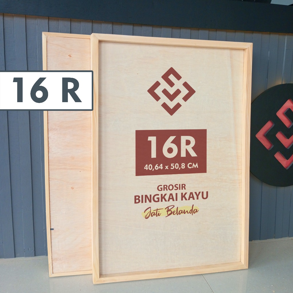 Bingkai Foto Kayu 16R Frame Foto Bingkai Kayu Ukuran 16R 40x50cm Bingkai Kayu Pinus Alami