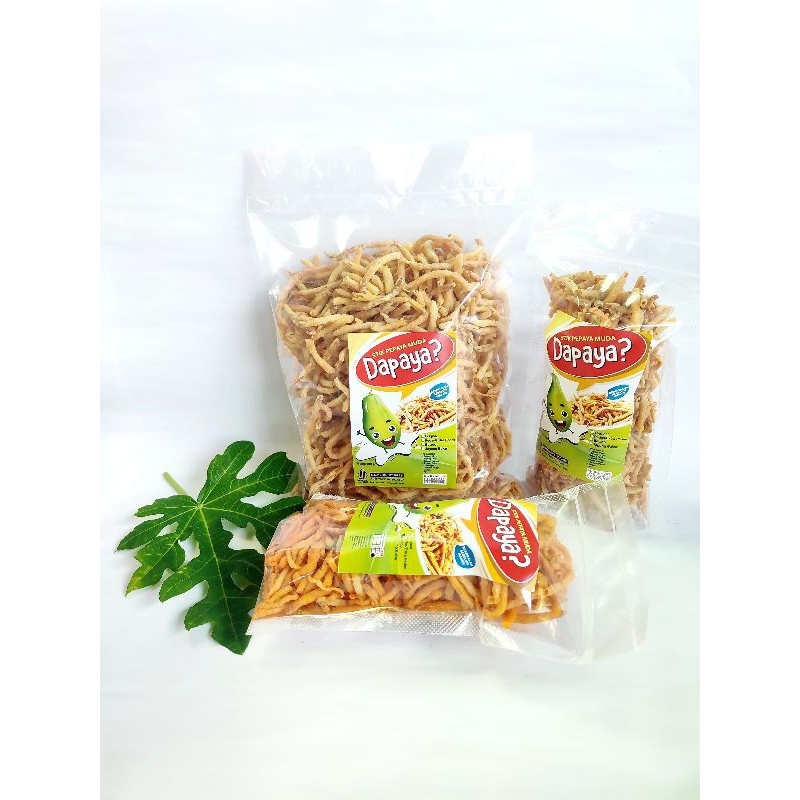 

Cemilan/keripik/snack Stik Pepaya Muda " Dapaya