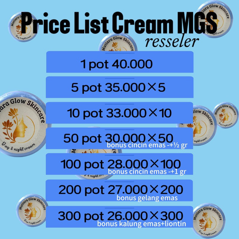 PAKET RESELLER MGS SKINCARE | MUTIARA GLOW SKINCARE | Day & Night