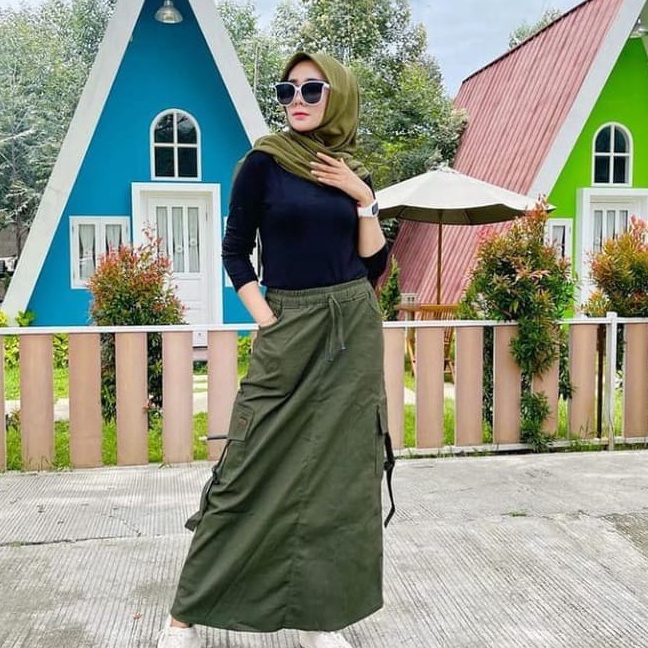 Cod Rok Panjang  Rok Span  Rok Chinos  Rok Chinos Cargo  Rok Cargo  Maxy Skirt  COD Terbaru rok carg