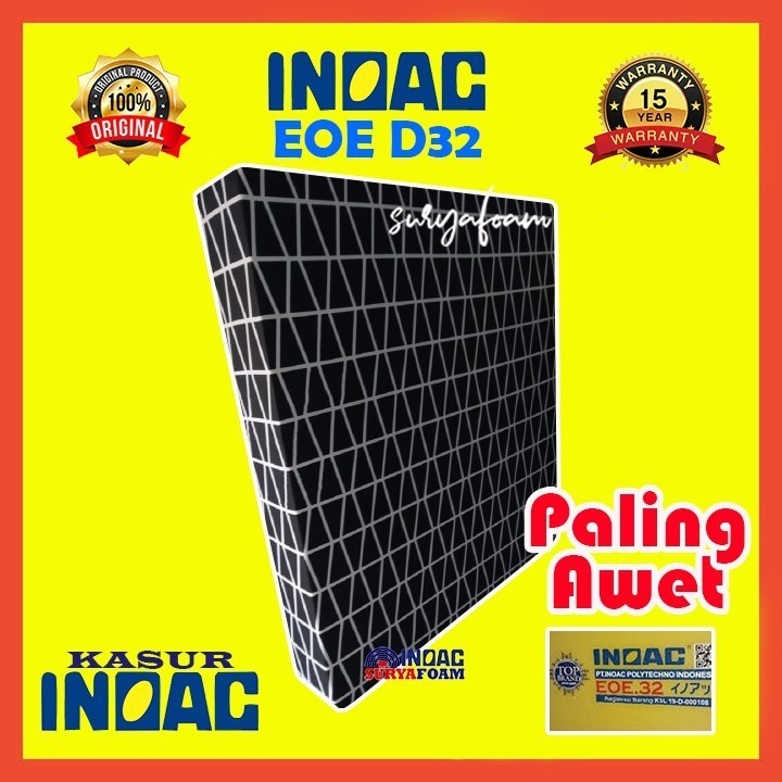 Kasur Busa INOAC Super EOE D32 Asli Tebal 40cm 50cm JUMBO 200x200 / 180x200 / 160x200 / 145x200