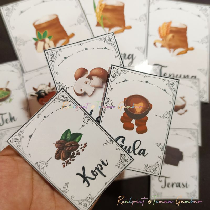 

33 pcs Stiker Bumbu Dapur | Stiker Bumbu Dapur estetik | Stiker bumbu dapur murah