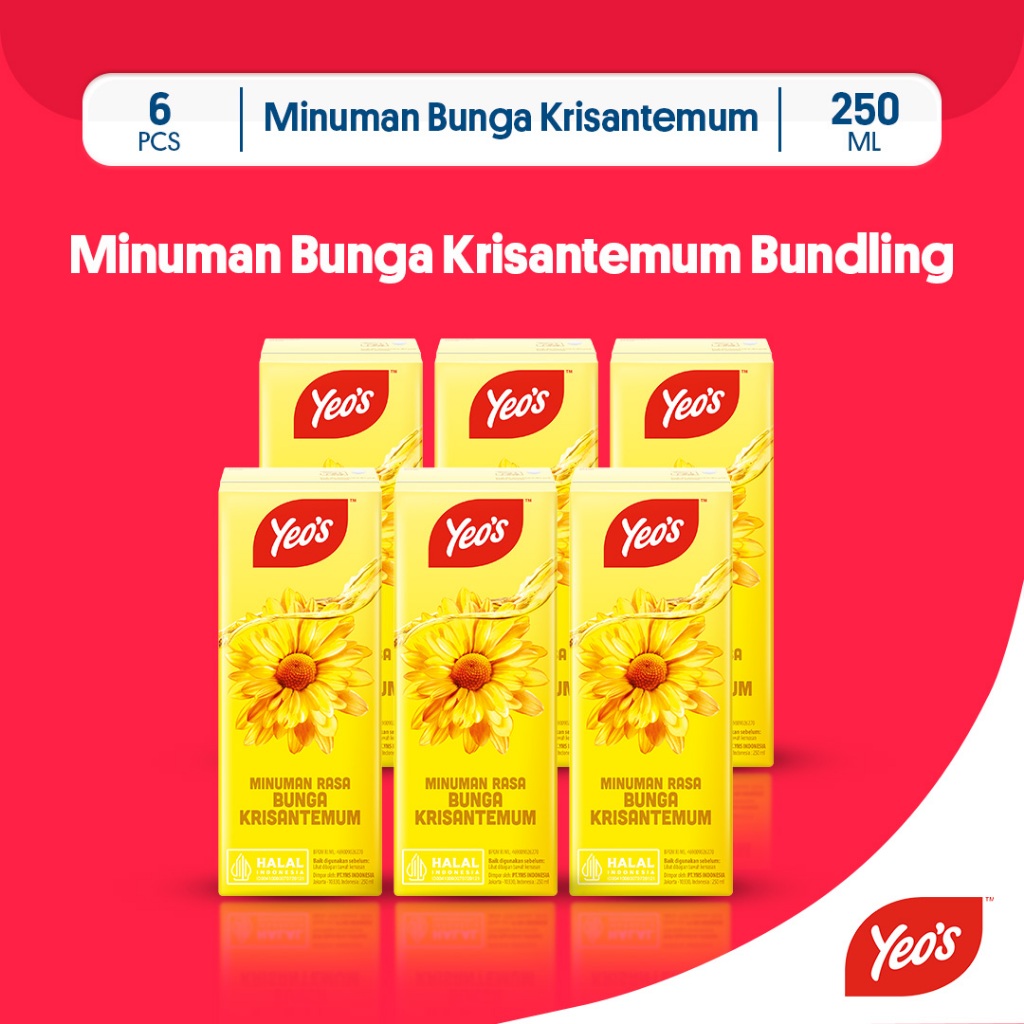 

Yeos Teh Chrysanthemum Tetrapak 250ml - 6 Pcs