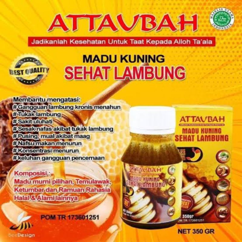 

Madu Kuning Sehat Lambung At-taubah 350 gram