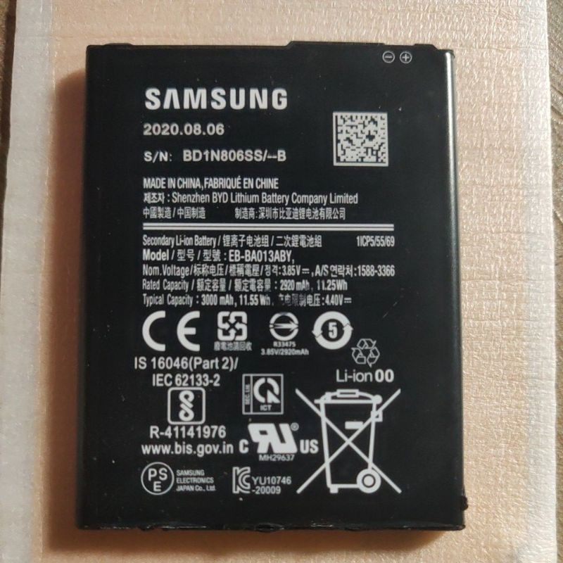 Baterai samsung A01 core