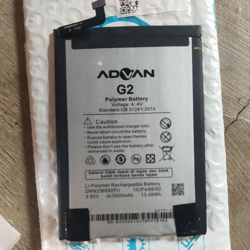 Baterai advan G2 3500mah