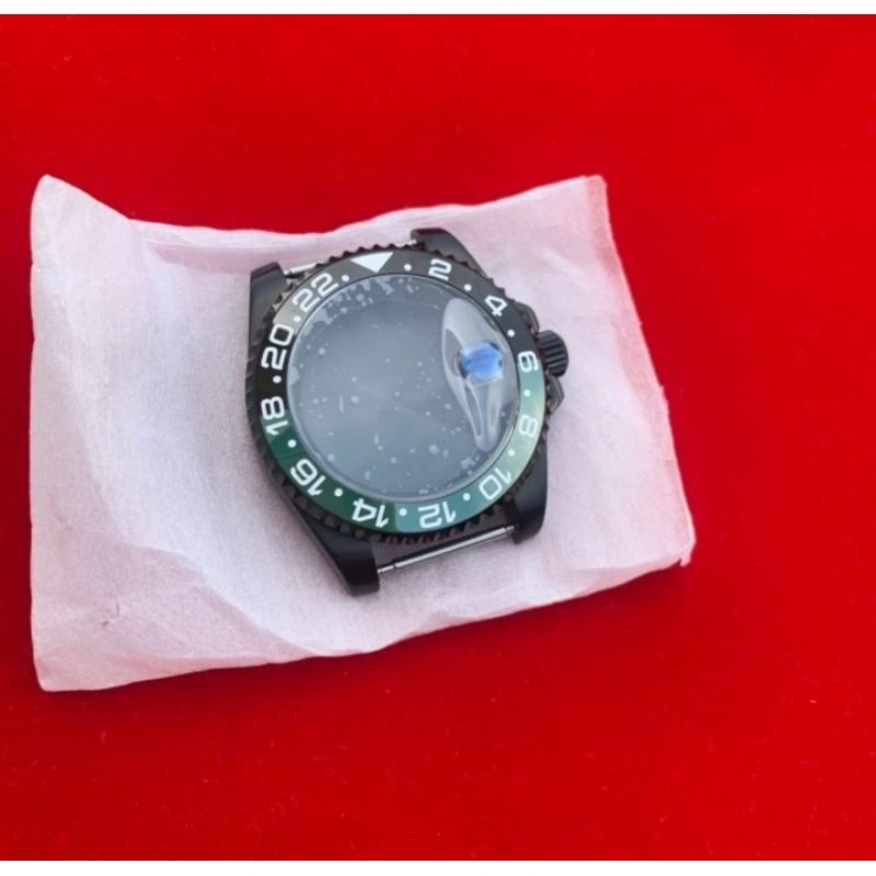 CASE JAM TANGAN 40MM STENLISTELL HITAM 316L PADAT CERAMIK ORIGINAL