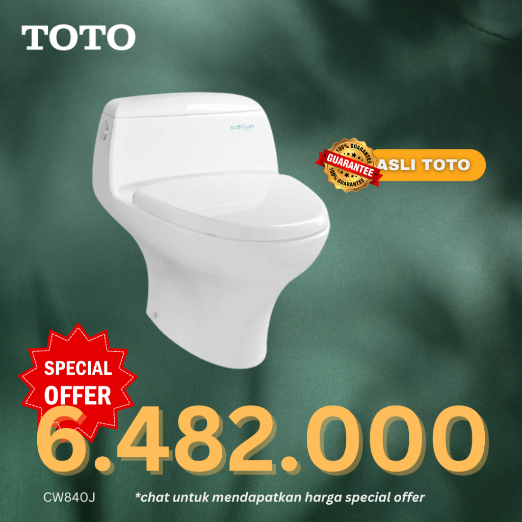 Closet Duduk TOTO CW840J / kloset duduk monoblok cw 840j