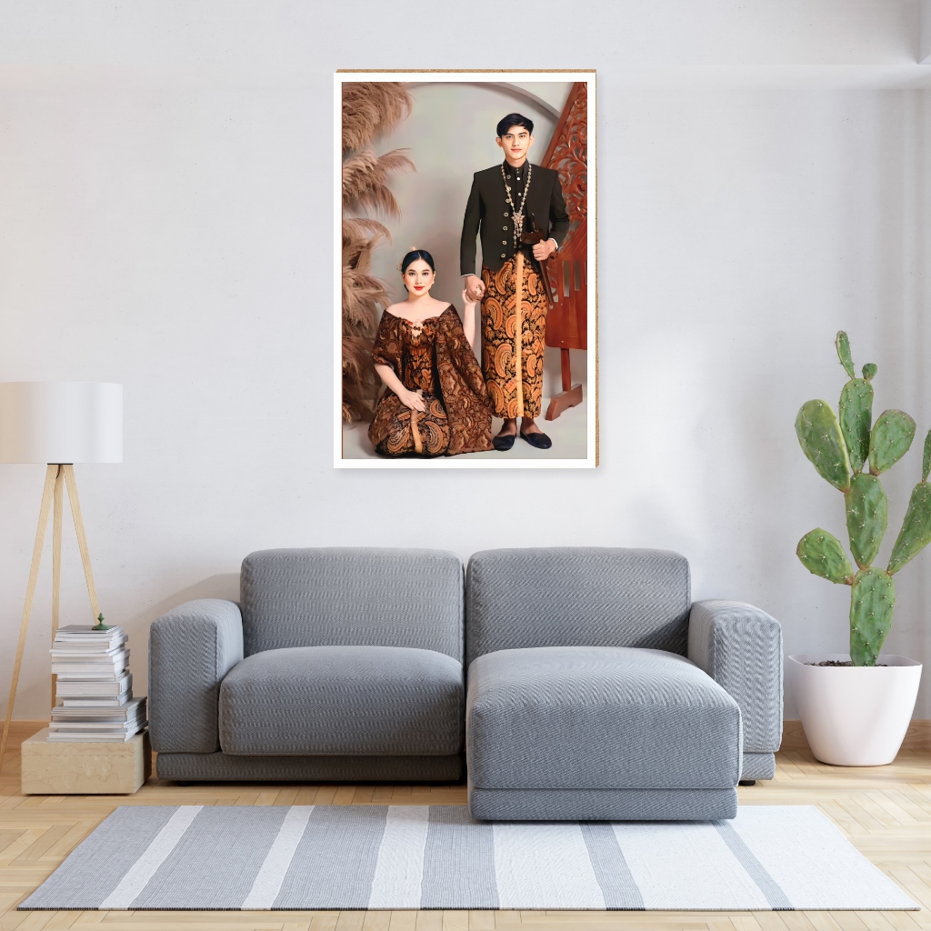 Cetak Foto Besar + Bingkai 24R | 60X90 CM - Foto Besar Jumbo - Foto Besar Bingkai