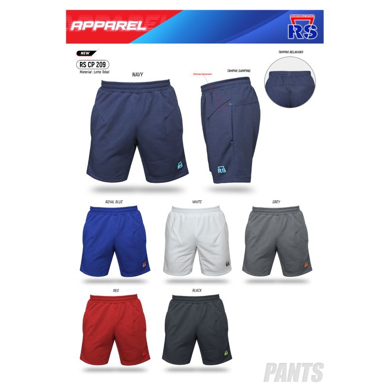 Celana Badminton RS 209 Original/celana pendek RS original 209