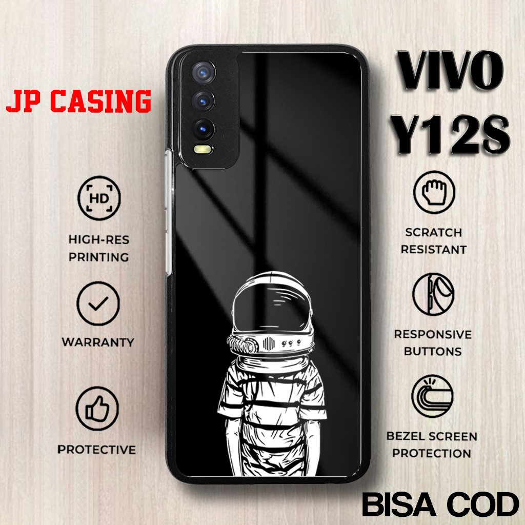 Case Vivo Y12S Terbaru - Casing Vivo Y12S - Motif Astronot baru - Softcase Vivo - Hardcase Premium G