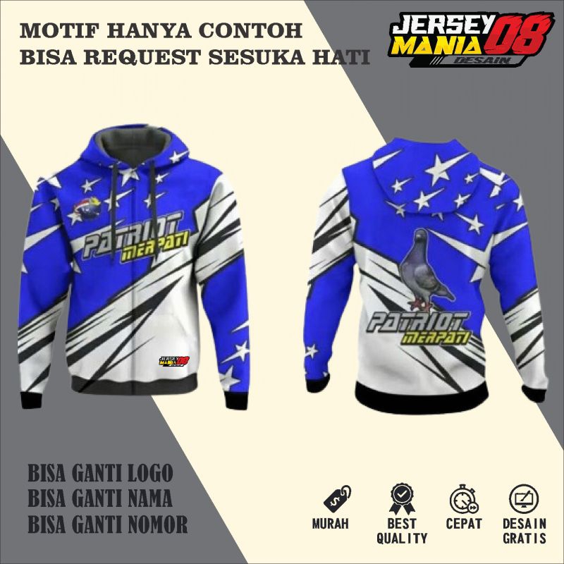 JERSEY JAKET MERPATI CUSTOM