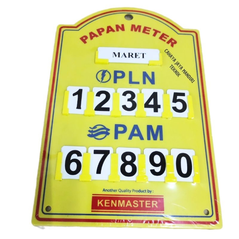 

PAPAN METER PLN PAM KENMASTER