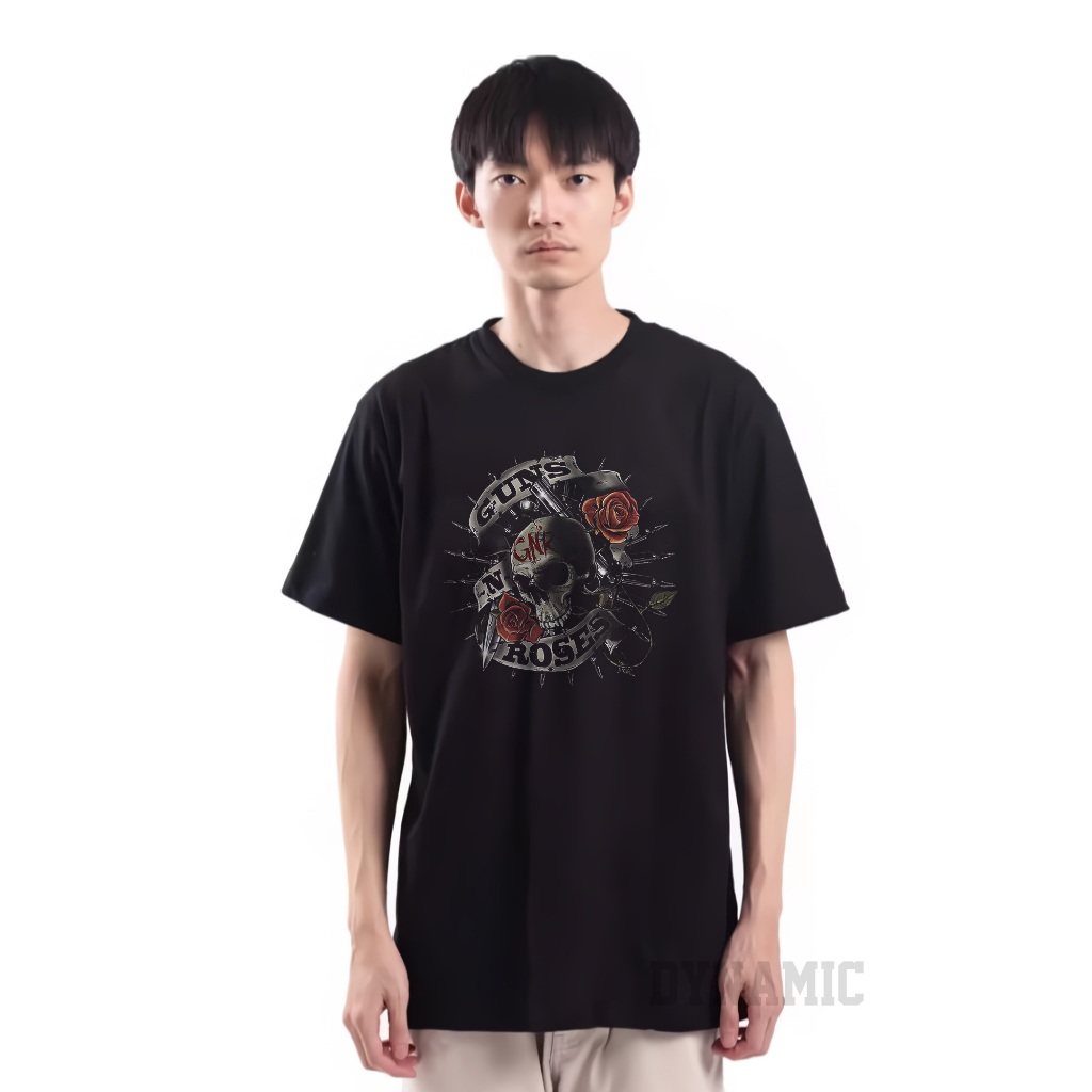 Kaos  / Baju Distro Pria Wanita Tema Musik Guns N Roses 128
