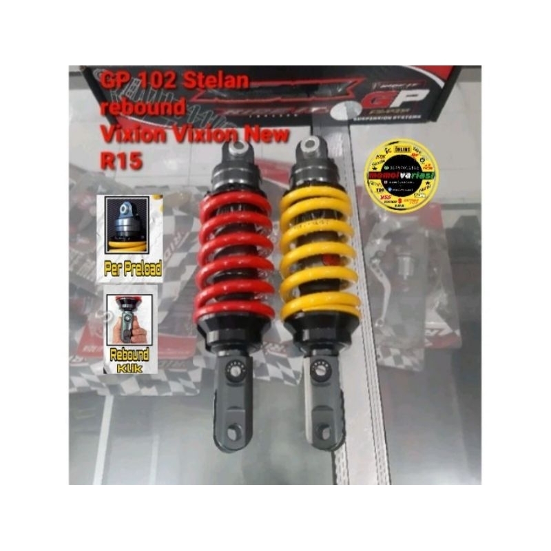 shockbreaker shock belakang vixion old  vixion new, r15 ride it/monoshock ride it  gp series type 10