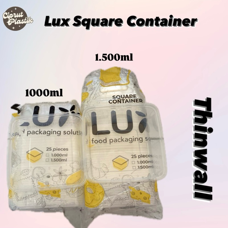 THINWALL SQUARE CONTAINER/KOTAK BESAR