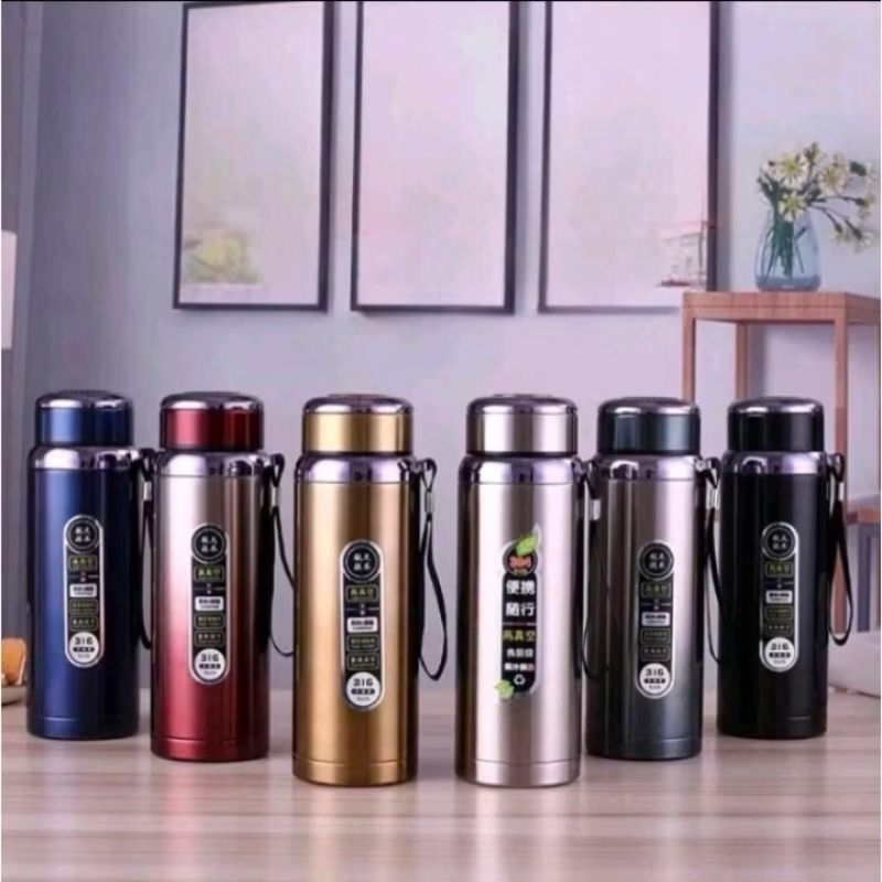 TUMBLER TERMOS AIR PANAS DAN DINGIN, STAINLESS PREMIUM POLOS GEMOY/TERMOS STAINLESS 1 LITER