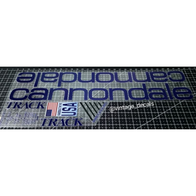 sticker decals replacement Cannondale TRACK