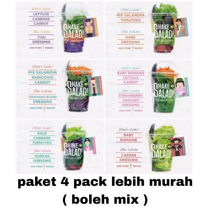 

Salad shake (paket 4 x 120gr) - boleh mix