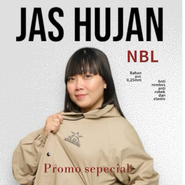 JAS HUJAN ANTI REMBES SETELAN PRIA WANITA BAJU DAN CELANA BY NBL