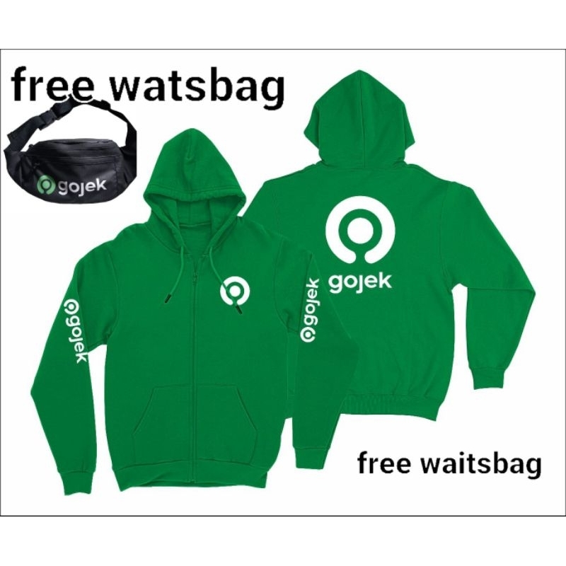 Sweater Hoodie Zipper/Resleting/Sweater Hoodie Gojek/keren/Terbaru/Sweater Hoodie Pria Tebal/Murah F