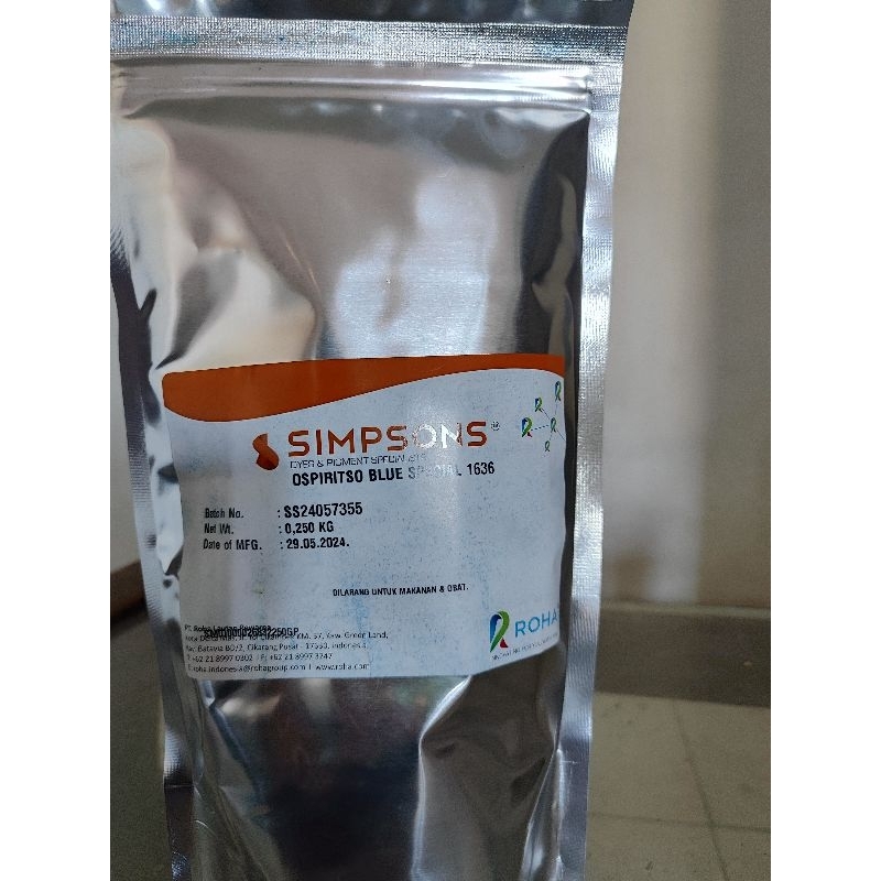 

pewarna minyak simpsons tipe 1636 (blue spesial)