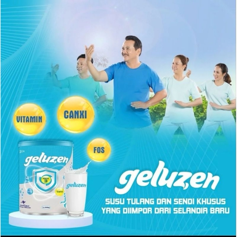 

READY GELUZEN MAX3 SUSU membantu memulihkan kerusakan TULANG DAN SENDI 500GRAM