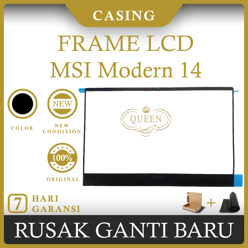 LCD FRONT BEZEL LAPTOP MSI Modern 14 MS-14D1 MS-14D2 MS-M14 9S7 ORIGINAL